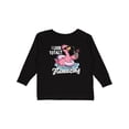 thumbnail image 1 of Inktastic I Look Totally Flamazing with Flamingo in Sunglasses Boys or Girls Long Sleeve Toddler T-Shirt, 1 of 5