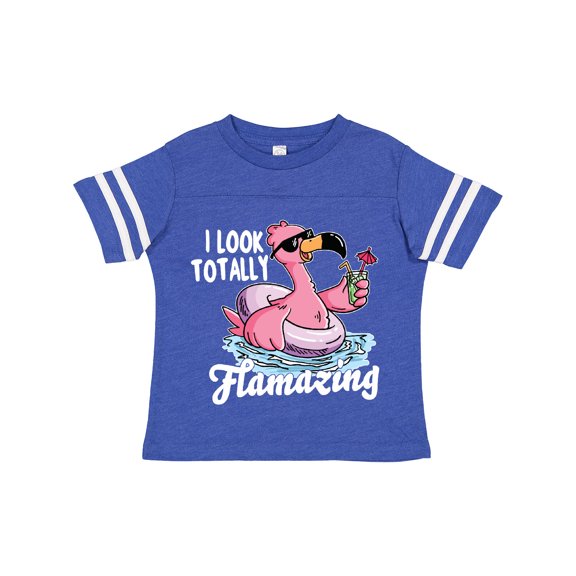Inktastic I Look Totally Flamazing with Flamingo in Sunglasses Boys or Girls Toddler T-Shirt
