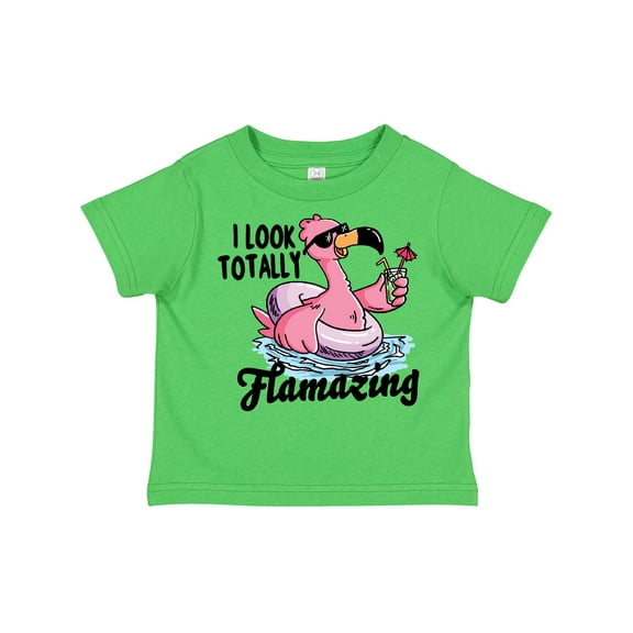 Inktastic I Look Totally Flamazing with Flamingo in Sunglasses Boys or Girls Toddler T-Shirt