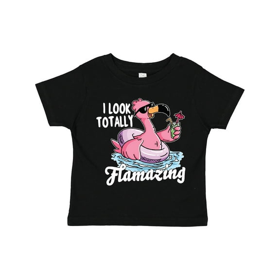 Inktastic I Look Totally Flamazing with Flamingo in Sunglasses Boys or Girls Toddler T-Shirt