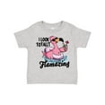 thumbnail image 1 of Inktastic I Look Totally Flamazing with Flamingo in Sunglasses Boys or Girls Toddler T-Shirt, 1 of 5