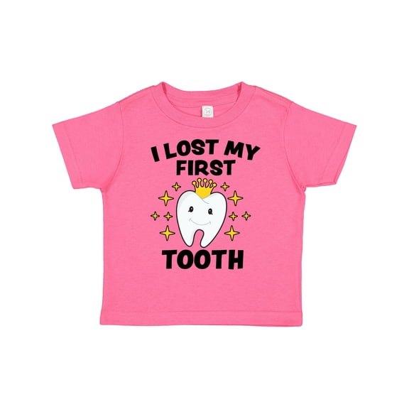 Inktastic I Lost My First Tooth with Cute Tooth and Sparkles Boys or Girls Toddler T-Shirt
