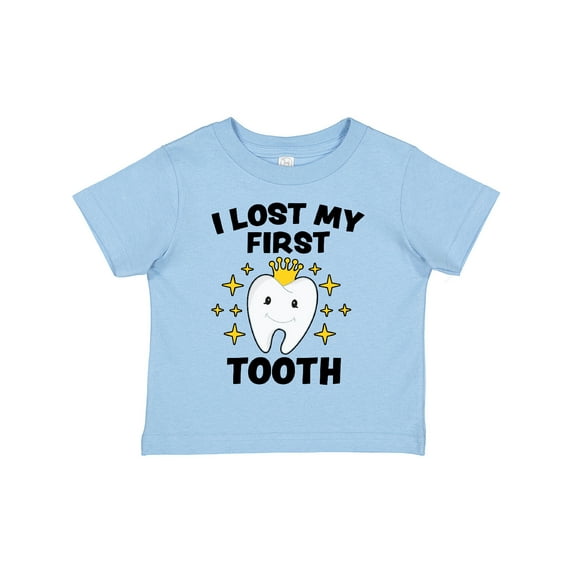 Inktastic I Lost My First Tooth with Cute Tooth and Sparkles Boys or Girls Toddler T-Shirt