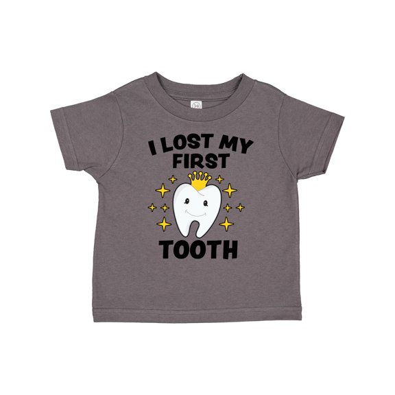Inktastic I Lost My First Tooth with Cute Tooth and Sparkles Boys or Girls Toddler T-Shirt