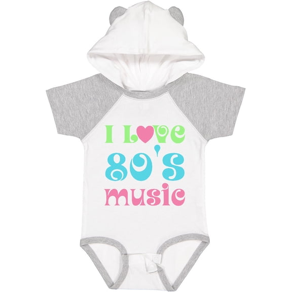 Inktastic I Love 80's Music Boys or Girls Baby Bodysuit