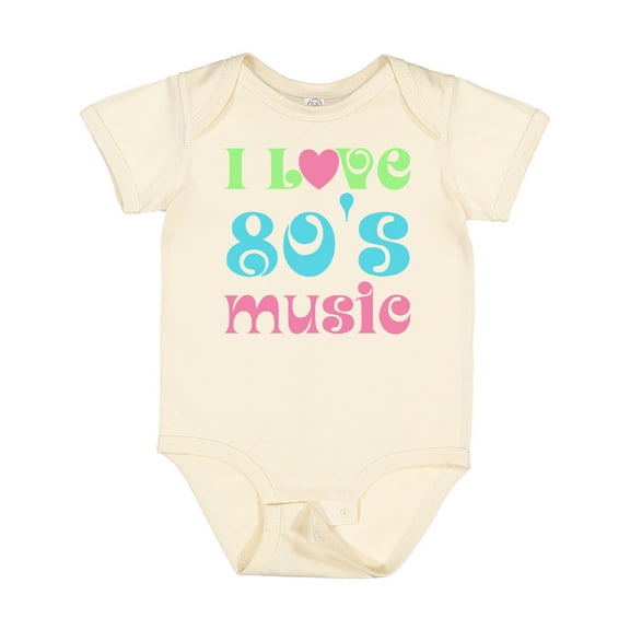 Inktastic I Love 80's Music Boys or Girls Baby Bodysuit