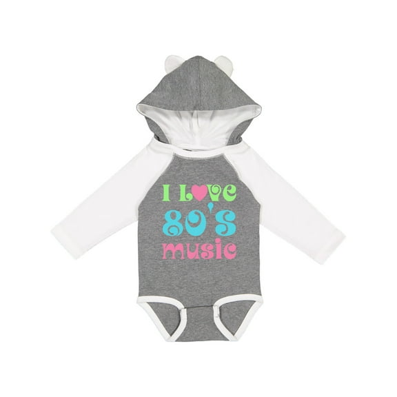 Inktastic I Love 80's Music Boys or Girls Long Sleeve Baby Bodysuit