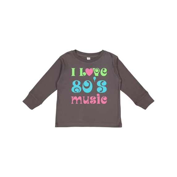 Inktastic I Love 80's Music Boys or Girls Long Sleeve Toddler T-Shirt