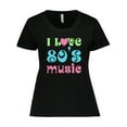 thumbnail image 1 of Inktastic I Love 80's Music Women's Plus Size T-Shirt, 1 of 5
