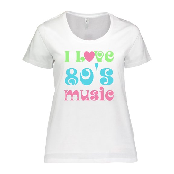 Inktastic I Love 80's Music Women's Plus Size T-Shirt