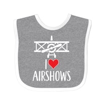 Inktastic I Love Airshows Boys or Girls Baby Bib