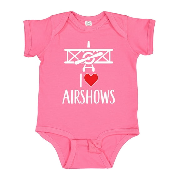 Inktastic I Love Airshows Boys or Girls Baby Bodysuit