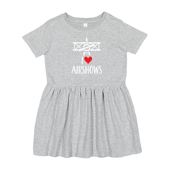 Inktastic I Love Airshows Girls Toddler Dress
