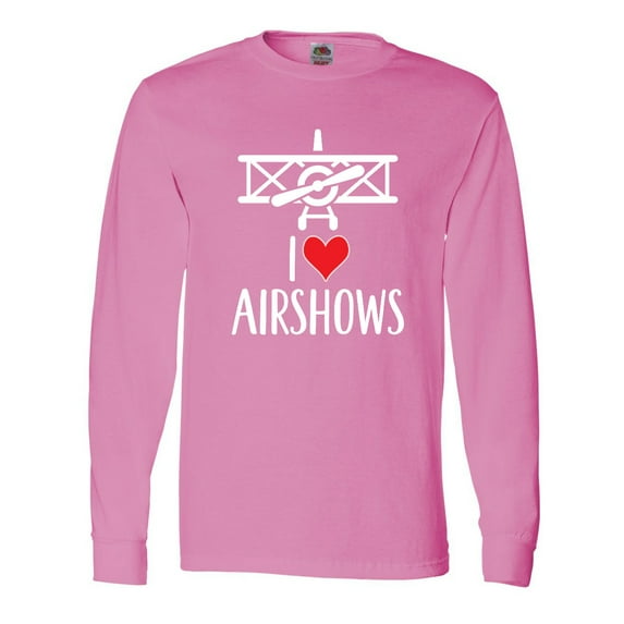 Inktastic I Love Airshows Long Sleeve T-Shirt