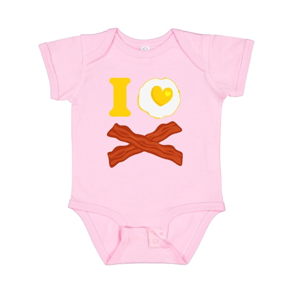 Inktastic I Love Bacon And Eggs Boys or Girls Baby Bodysuit