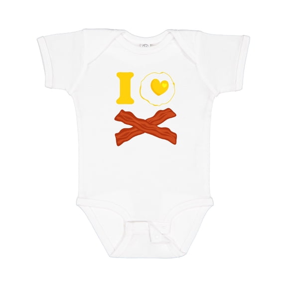 Inktastic I Love Bacon And Eggs Boys or Girls Baby Bodysuit