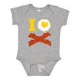 thumbnail image 1 of Inktastic I Love Bacon And Eggs Boys or Girls Baby Bodysuit, 1 of 5