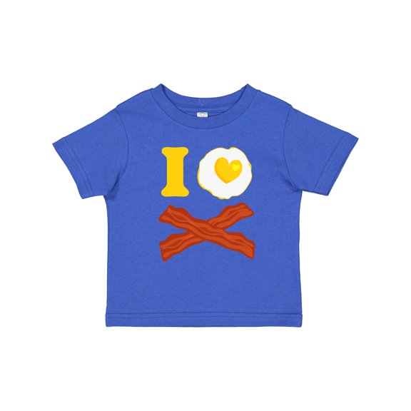 Inktastic I Love Bacon and Eggs Boys or Girls Toddler T-Shirt