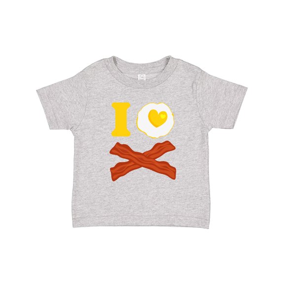 Inktastic I Love Bacon and Eggs Boys or Girls Toddler T-Shirt