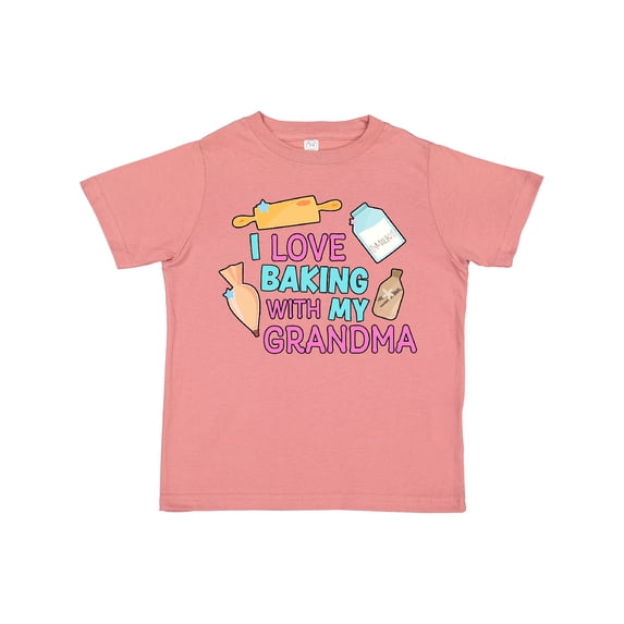 Inktastic I Love Baking with My Grandma Girls Toddler T-Shirt