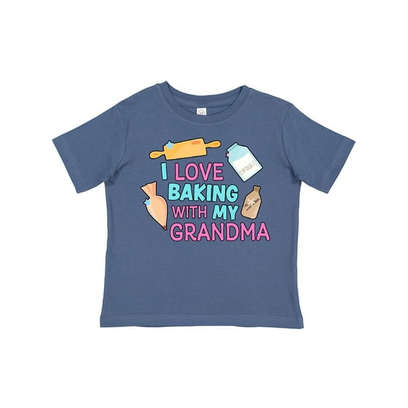 Inktastic I Love Baking with My Grandma Girls Toddler T-Shirt