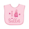 thumbnail image 1 of Inktastic I Love Ballet Girls Baby Bib, 1 of 4