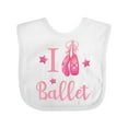 thumbnail image 1 of Inktastic I Love Ballet Girls Baby Bib, 1 of 4