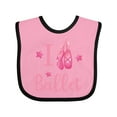 thumbnail image 1 of Inktastic I Love Ballet Girls Baby Bib, 1 of 4