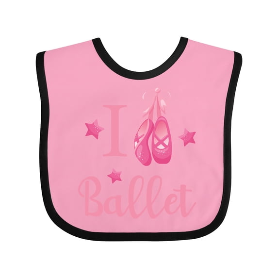 Inktastic I Love Ballet Girls Baby Bib