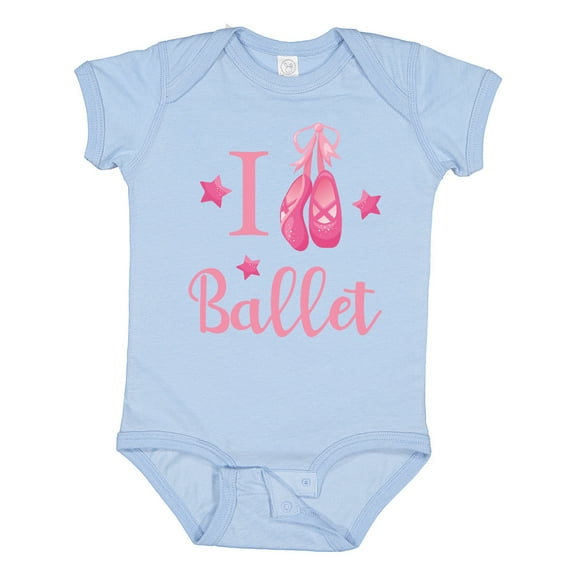Inktastic I Love Ballet Girls Baby Bodysuit