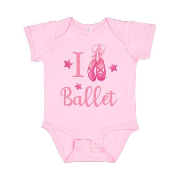 Inktastic I Love Ballet Girls Baby Bodysuit