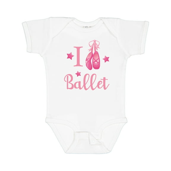 Inktastic I Love Ballet Girls Baby Bodysuit