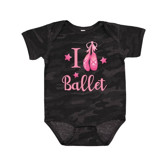 Inktastic I Love Ballet Girls Baby Bodysuit