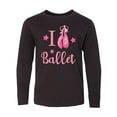 thumbnail image 1 of Inktastic I Love Ballet Long Sleeve Youth T-Shirt, 1 of 5