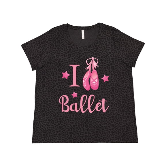 Inktastic I Love Ballet Women's Plus Size T-Shirt