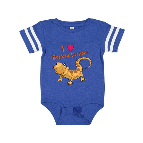 Inktastic I Love Bearded Dragons Boys or Girls Baby Bodysuit