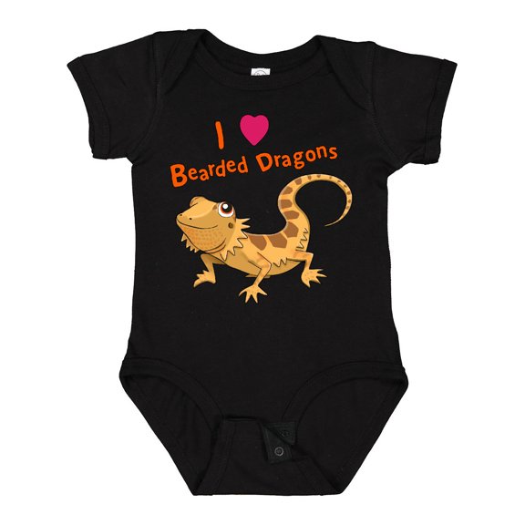Inktastic I Love Bearded Dragons Boys or Girls Baby Bodysuit