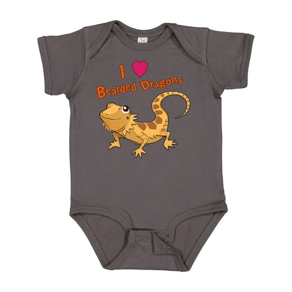Inktastic I Love Bearded Dragons Boys or Girls Baby Bodysuit
