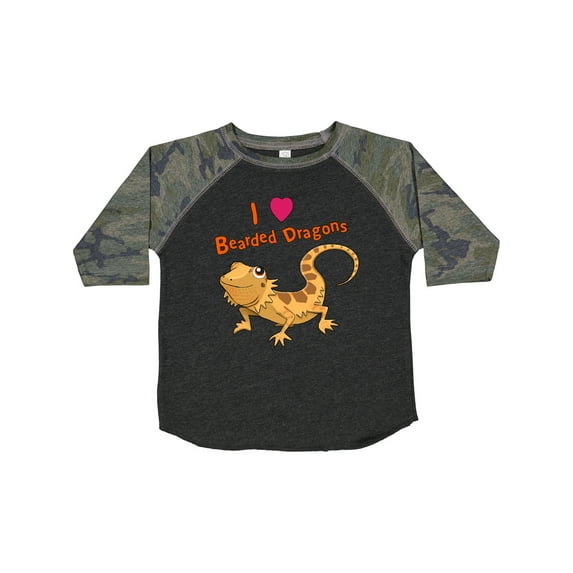 Inktastic I Love Bearded Dragons Boys or Girls Toddler T-Shirt