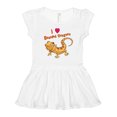 thumbnail image 1 of Inktastic I Love Bearded Dragons Girls Toddler Dress, 1 of 5