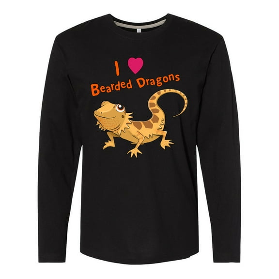Inktastic I Love Bearded Dragons Long Sleeve T-Shirt