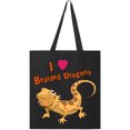 thumbnail image 1 of Inktastic I Love Bearded Dragons Tote Bag, 1 of 3