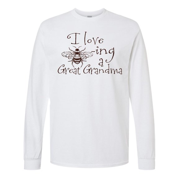 Inktastic I Love Bee-ing a Great Grandma Long Sleeve T-Shirt