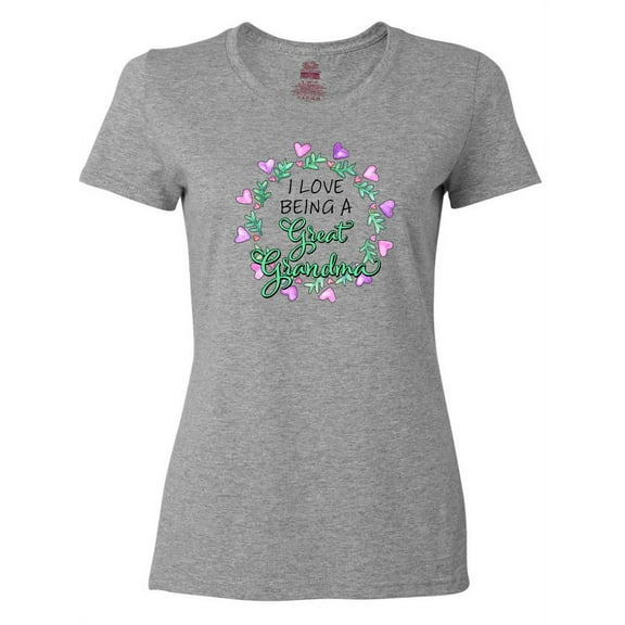 Inktastic I Love Being a Great Grandma- Circle of Hearts Women's T-Shirt