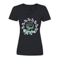 thumbnail image 1 of Inktastic I Love Being a Great Grandma- Circle of Hearts Women's V-Neck T-Shirt, 1 of 5