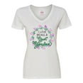 thumbnail image 1 of Inktastic I Love Being a Great Grandma- Circle of Hearts Women's V-Neck T-Shirt, 1 of 5