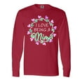 thumbnail image 1 of Inktastic I Love Being a Mimi- Circle of Hearts Long Sleeve T-Shirt, 1 of 5