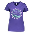 thumbnail image 1 of Inktastic I Love Being a Mimi- Circle of Hearts Women's V-Neck T-Shirt, 1 of 5