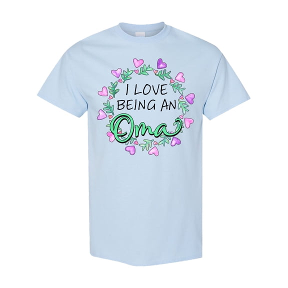 Inktastic I Love Being an Oma Circle of Hearts T-Shirt
