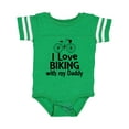 thumbnail image 1 of Inktastic I Love Biking with Daddy Boys or Girls Baby Bodysuit, 1 of 5